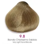 TMT Milano Art Collection Crema Colorante Luminacolor 9.8 Rubio Muy Claro Arena 100ml - 1